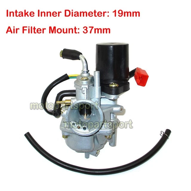 TWOM Carburetor For E-TON Viper 50/90, Polaris 50/90, & More | 19mm Intake, 31mm Air Filter Side