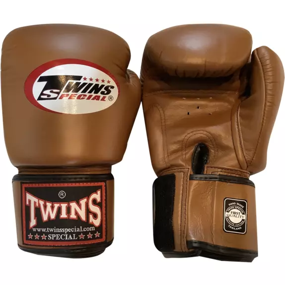 Twins Special Boxing Gloves BGVL3 Brown Muay Thai MMA Kickboxing