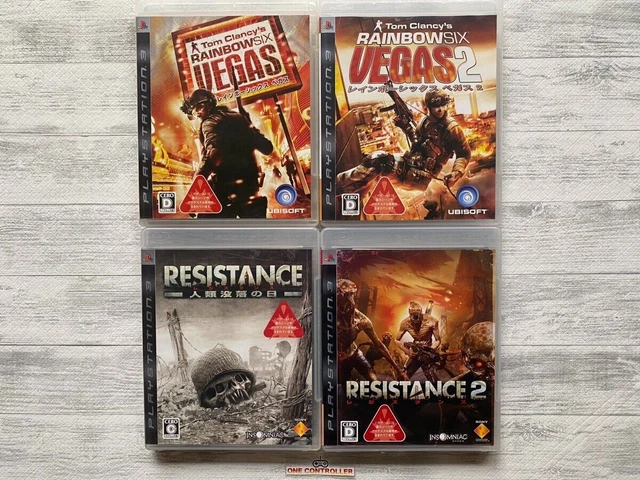 SONY PS3 Tom Clancy's Rainbow Six: Vegas 1  2 & Resistance 1 2 set from Japan