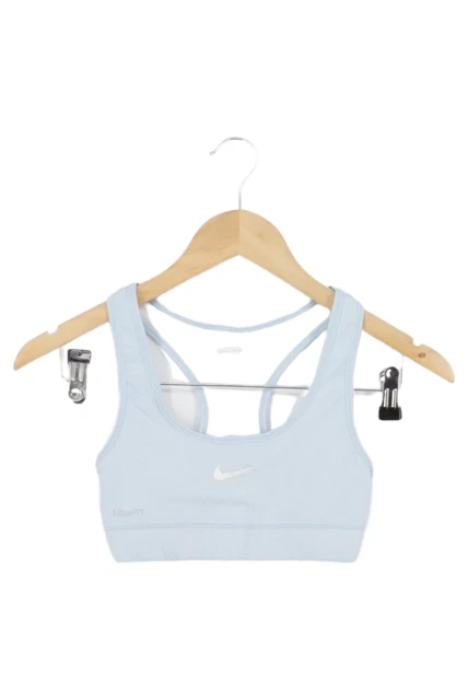 NIKE Sport BH Damen ohne Bügel blau Gr. XS