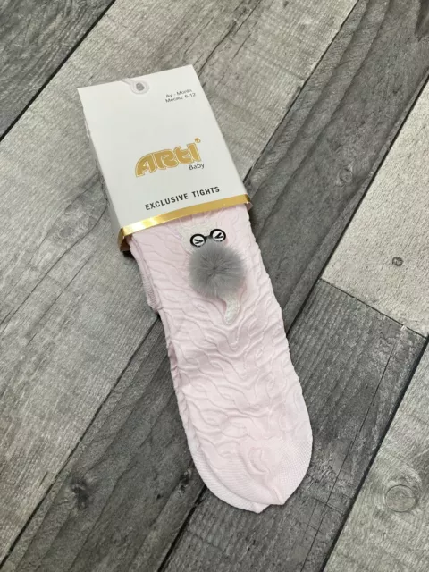 Baby Girls pink tights Age 6-12 months BNWT