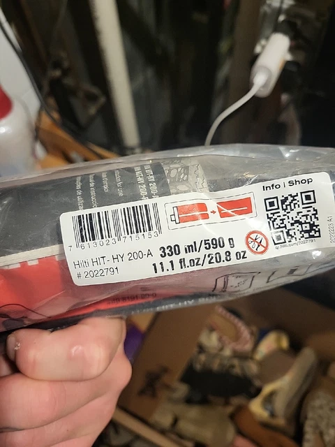 Hilti Hit-HY 200-A #2022792 16.9 fl.oz