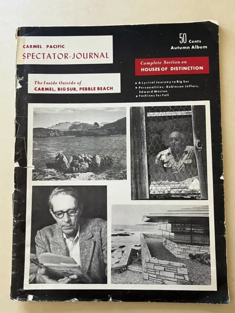 CARMEL SPECTATOR JOURNAL 1956 Robinson Jeffers WYNN BULLOCK Edward Weston