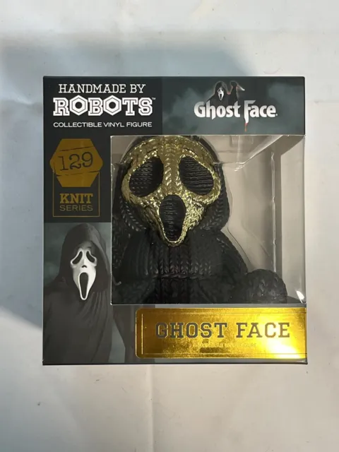 Handmade By Robots Scream Gold Ghost Face Knit Series #129 Hot Topic Exclusive