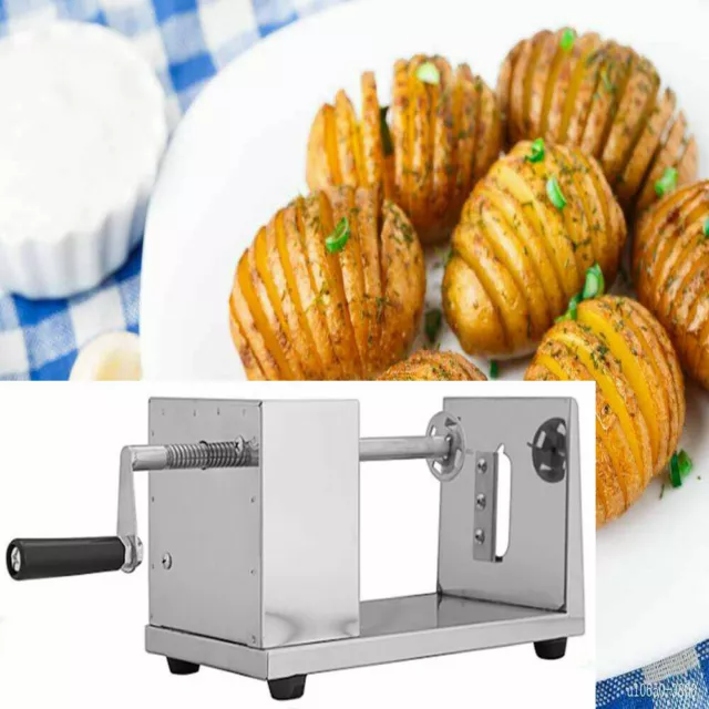 Edelstahl Kartoffelschneider Spiralschneider Chips Slicer Twister für Gemüse Neu