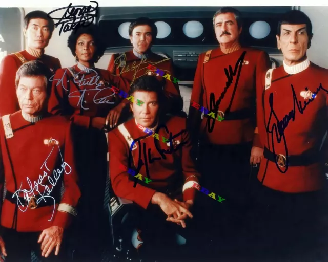 Star Trek Cast  Autographed Signed 8x10 Photo Reprint