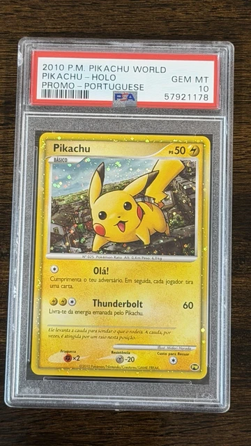 POKEMON PIKACHU 2010 World Collection Italian Promo PSA 10 Holo