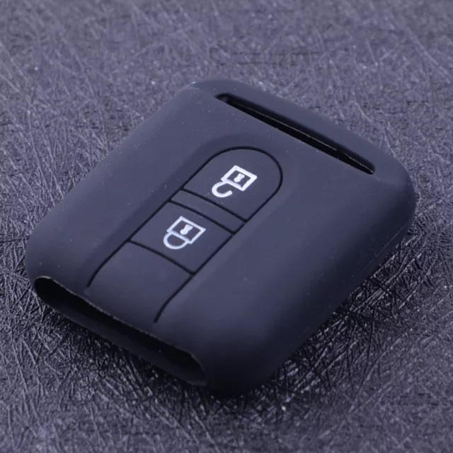 Silicone Fob Key Cover Jacket 2 Buttons pour Nissan Almera Qashqai Micra Navara