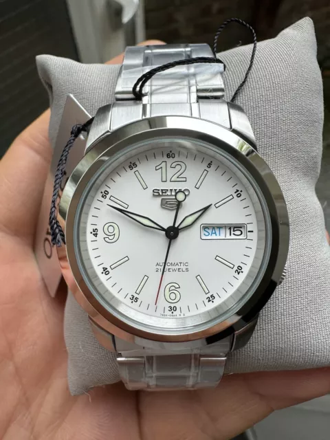 SEIKO SNKE57K1 EXPLORER Automatic Watch Stainless Steel Bracelet Day Date Watch 114.00 PicClick UK