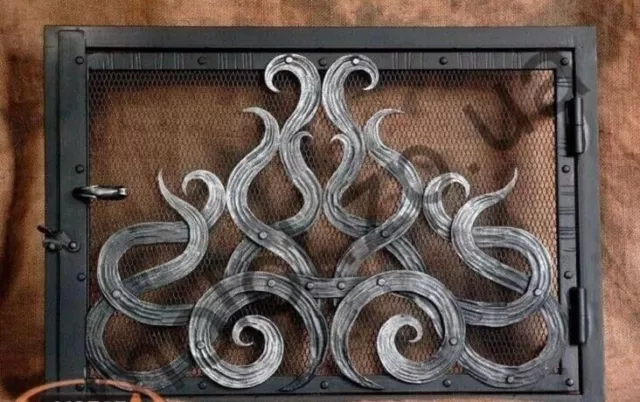 Fireplace Door Oven Fireplace Screen Fire Poker Birthday Christmas Gift