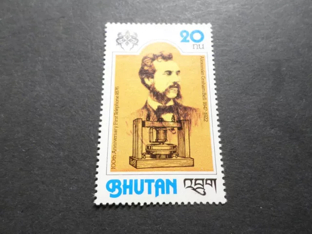 BHOUTAN, timbre GRAHAM BELL, TELEPHONE, neuf**, MNH