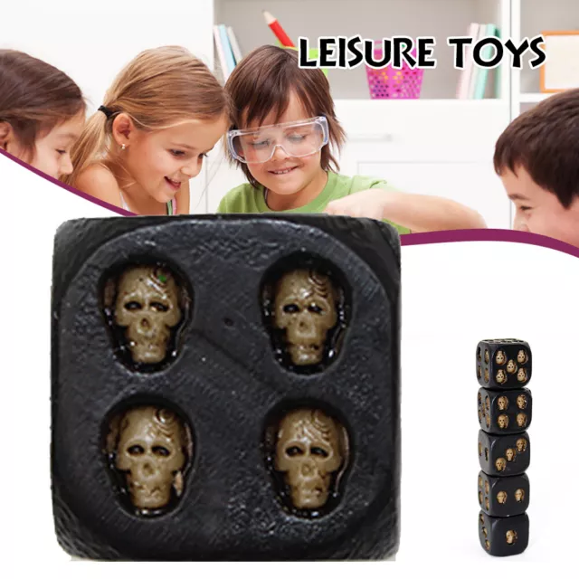 Novelty Resin Skull Dice Six Sided Dice Creative Skeleton Dice Board Game Party