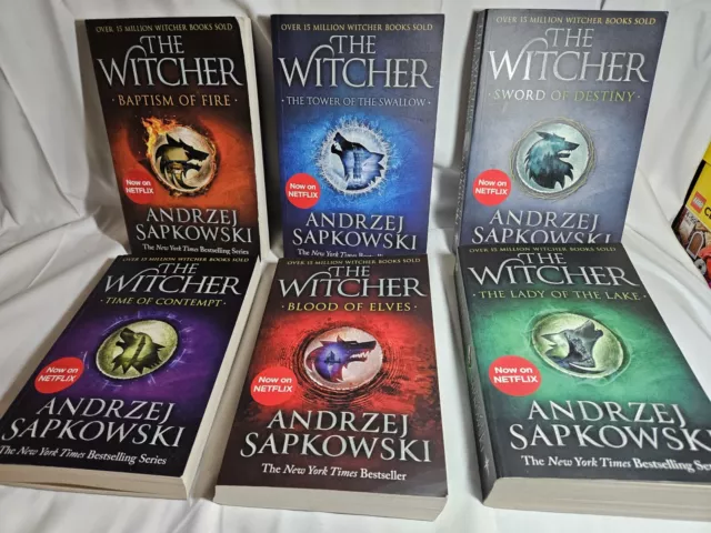 THE WITCHER Book Collection 6 books by Andrzej Sapkowski