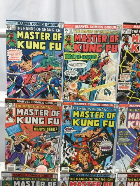Marvel Comics Master of Kung-Fu 1st Series Comic Book Lot of 18 Issues 2