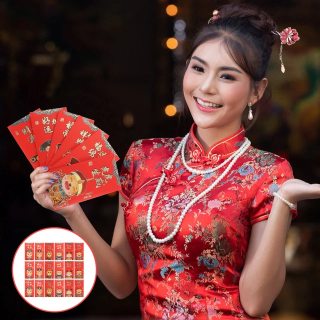 18 Pcs Year The Tiger Red Envelope Paper Chinese Money Envelopes