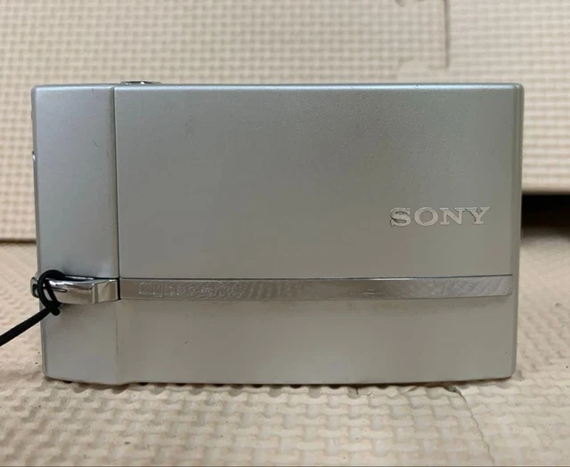 SONY SUPER STEADYSHOT DSC-T30 plateado en funcionamiento EUR 112