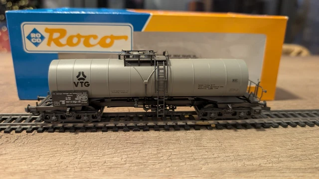 Wagon Citerne Roco VTG OMYA SNCB 67227 – Échelle HO, Parfait Pour Réseau Ferré Miniature
