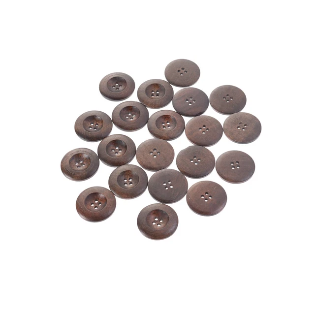 20 PCS Boutons De Couture En Bois Boutons Décoratifs Vêtements