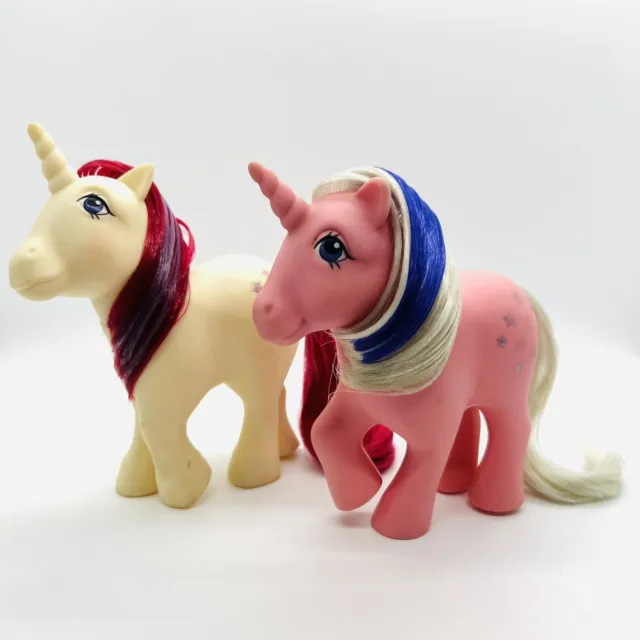 Vintage My Little Pony G1 Moondancer & Twilight 1980s Unicorn Ponies MLP Lot