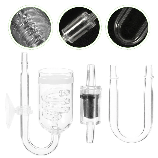 1 Satz von Aquarium CO2 Raffiner Fischtank Diffusor mit Saugnäpfe