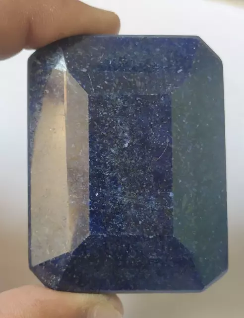 Large Natural Huge Blue Sapphire 695 Ct. Faceted Emerald Cut Loose Gemstone Gift