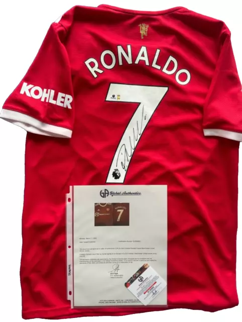 Cristiano Ronaldo Signed Autographed Jersey Manchester United 2021/22 COA