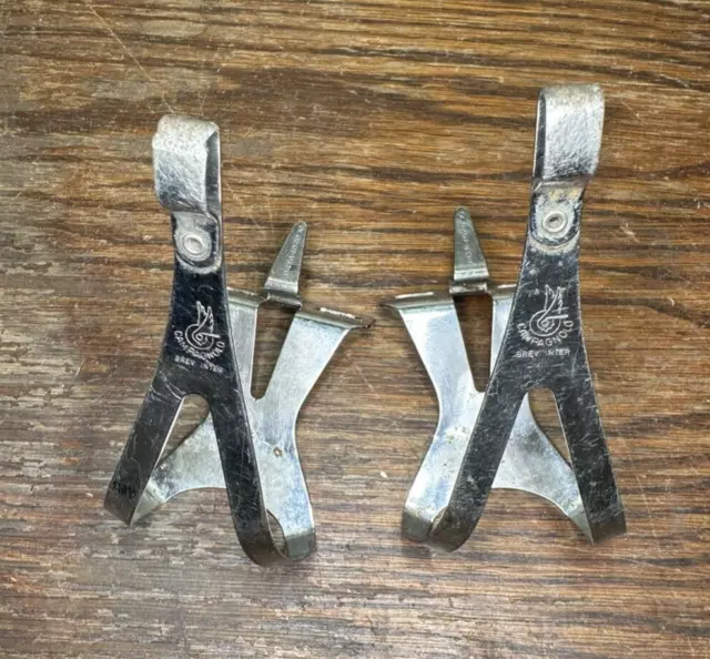 Vintage Campagnolo Toe Clips Steel USED