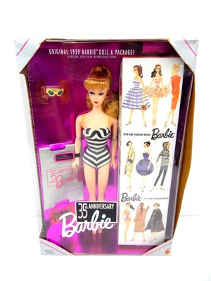 BARBIE ORIGINAL 1959 Doll & Package 35th Anniversary Special Edition