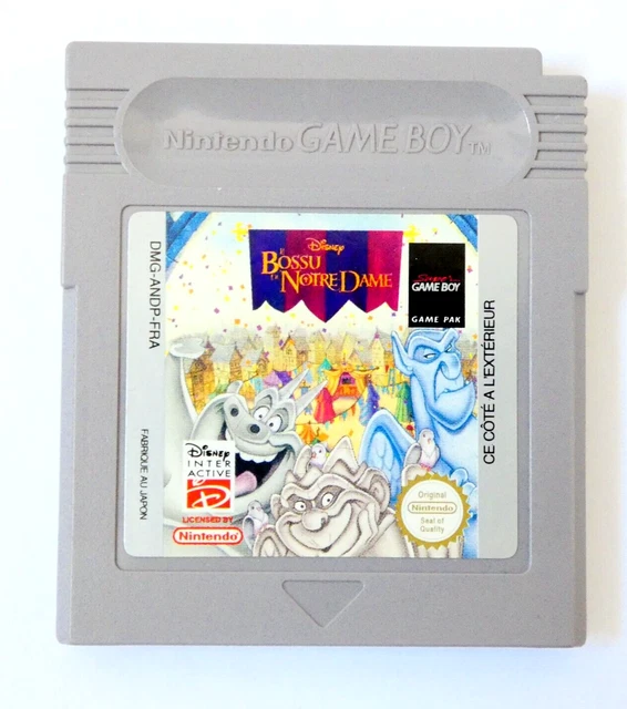 LE BOSSU DE Notre Dame Disney Interctive Jeu Console Nintendo Game Boy