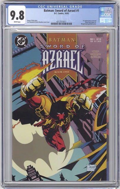 Batman: Sword of Azrael #1 CGC 9.8 HIGH GRADE DC Comic KEY 1st Azrael App
