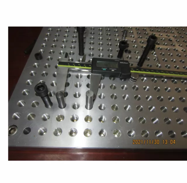 16"x16"x1.1" Fixture Plate Aluminum 6061 Tooling Jig  Custom CNC manufacturing
