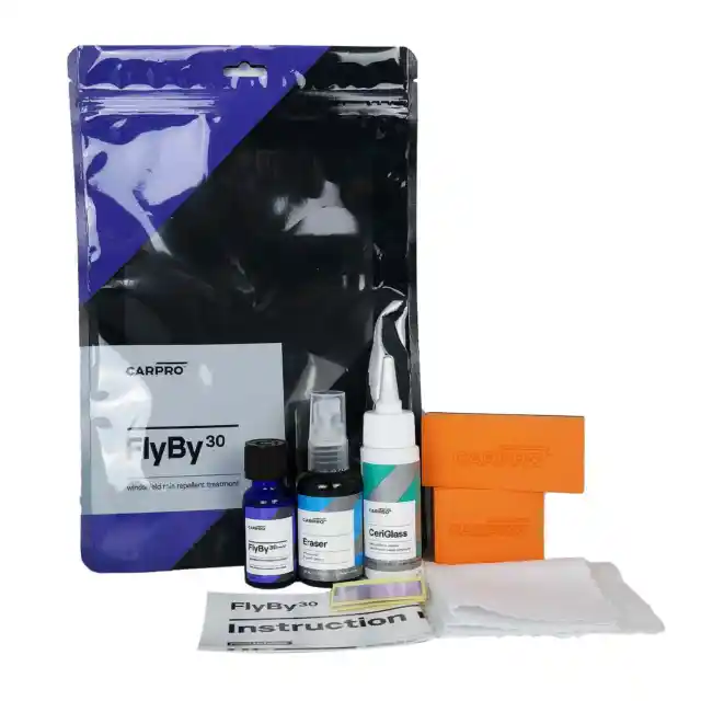 CarPro FlyBy30 Glasversiegelung Scheibenversiegelung Regenabweiser 20ml Set