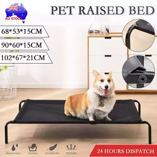 Heavy Duty Pet Raised Bed Elevated Trampoline Hammock Cat Dog Raised Deluxe AU