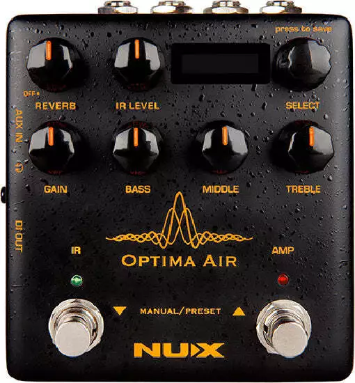 NUX Verdugo Series Optima Air Acoustic Simulator & IR Loader Pedal