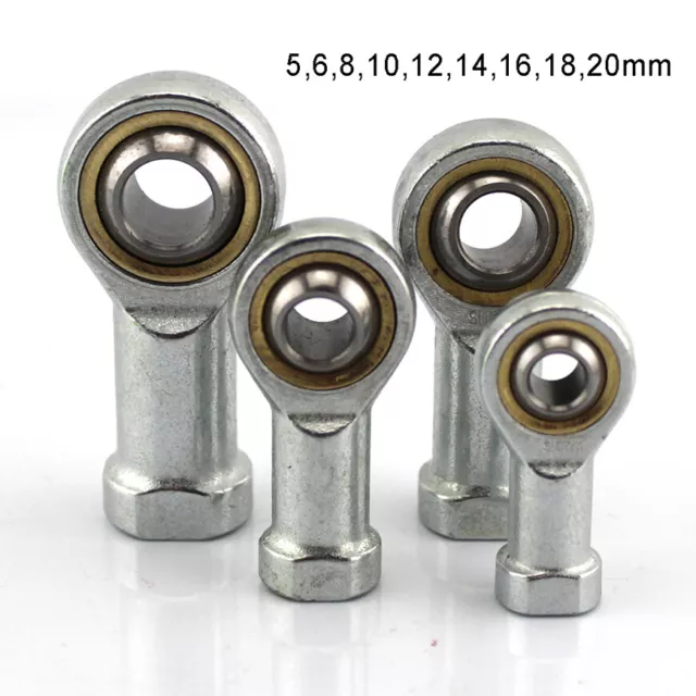 Female Rod End, Bearing Rose Joint, Right Hand Thread 5,6,8,10,12,14,16,18,20mm