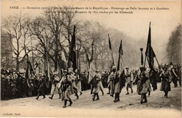 CPA AK Militaire - Fetes du Cinquantenaire de la Rebublique - Drapeaux (696230)