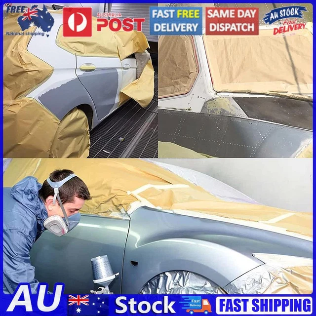 12M AUTO SPRAY Paint Masking Kraft Paper Film Roll for Furniture Car (45cm) EUR 10,86 PicClick FR