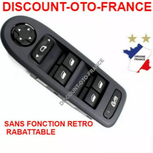 Platine commande bouton leve vitre conducteur PEUGEOT 308  -  6490.QY - 6492.28
