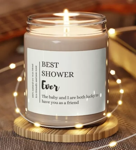 Best Shower Ever, Shower Hostess Gift, Thank you Gift Scented Soy Candle 9oz