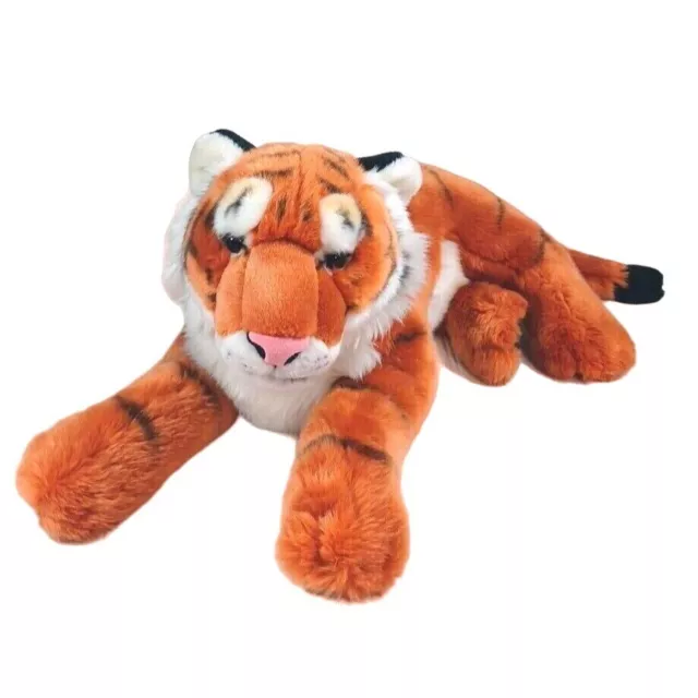 NWOT FAO Schwarz 28" Soft Plush Bengal Tiger Large Orange Black White Toys R Us