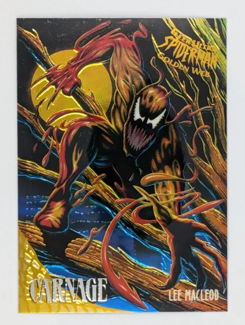 1995 Fleer Ultra Spider-Man #2 Carnage Golden Web