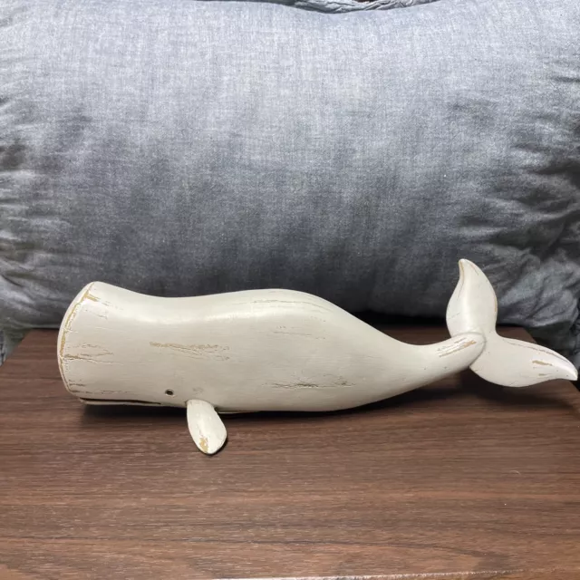 Hand Carved Whale Decor!  Whale Decoration for Tabletop, Rustic Nautical Whale!