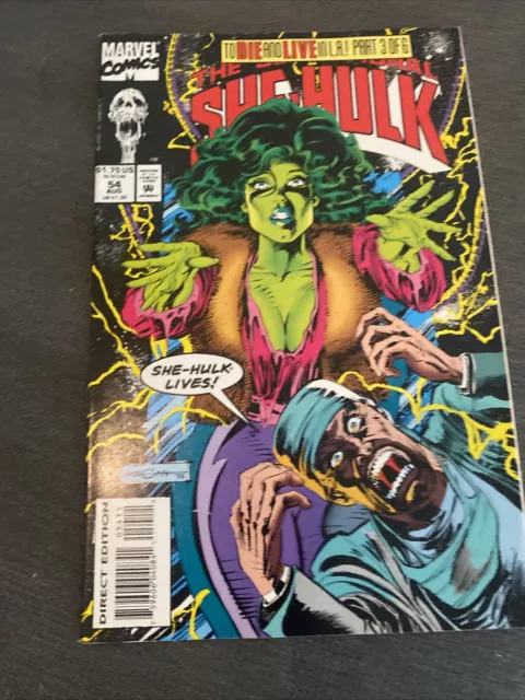 The Sensational She Hulk #54 1993 Marvel comic late series low print rare issue!