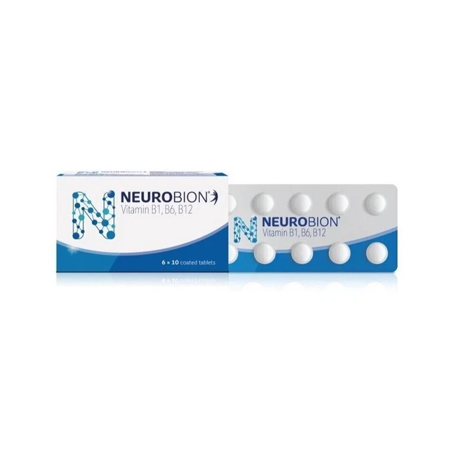 60 TABS NEUROBION Vitamin B1, B6, B12 for Nerve Relief Muscle Pain