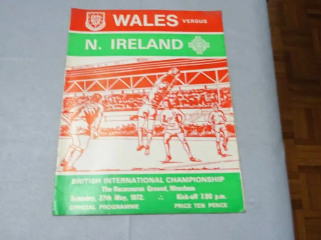 Wales v Northern Ireland British Championships May 27th 1972