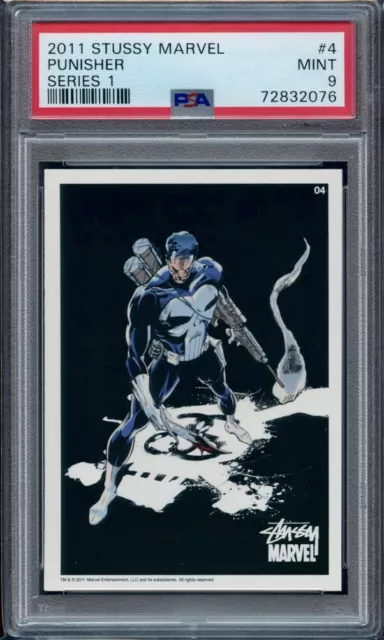 2011 Stussy Marvel Series 1 #4 Punisher PSA 9 🔥RARE🔥