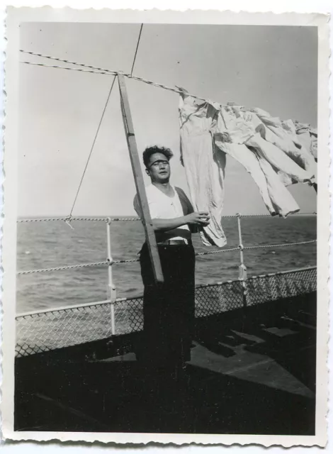 KREUZER EMDEN - orig. Foto, Auslandsreise 1938, cruiser