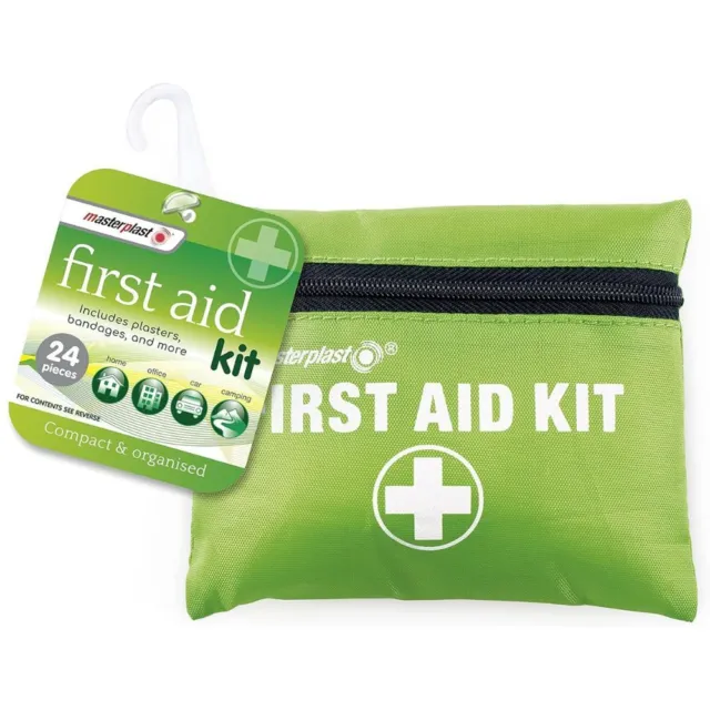 Mini First Aid Kit 24 Piece Compact Pocket Medical Pouch Portable Travel Car Kit