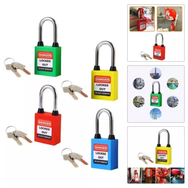 Steel Shackle Security Padlocks Set - High-Quality Locks for Safety