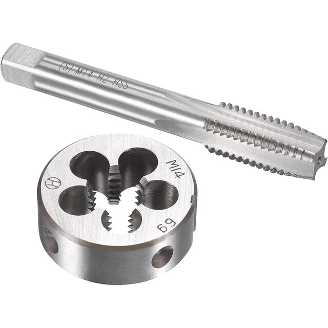 Right Hand Thread Tap Die Durable Hand Tool High Speed Steel M14 X 2mm